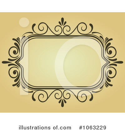 Royalty-Free (RF) Vintage Frame Clipart Illustration by Vector Tradition SM - Stock Sample #1063229