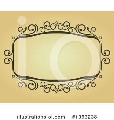 Royalty-Free (RF) Vintage Frame Clipart Illustration by Vector Tradition SM - Stock Sample #1063238