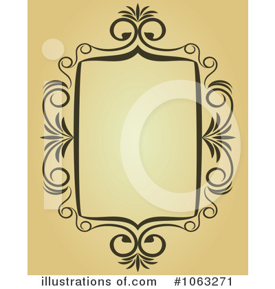 Royalty-Free (RF) Vintage Frame Clipart Illustration by Vector Tradition SM - Stock Sample #1063271