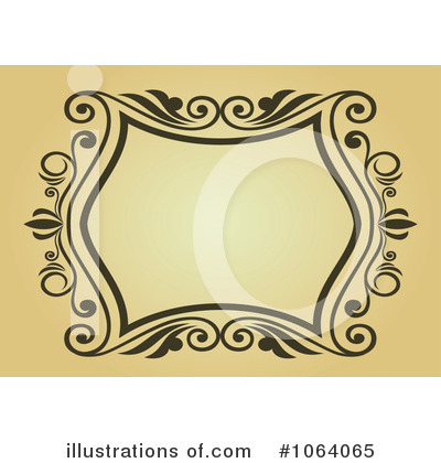 Vintage Frame Clipart #1064065 by Vector Tradition SM
