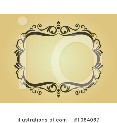 Royalty-Free (RF) Vintage Frame Clipart Illustration by Vector Tradition SM - Stock Sample #1064067