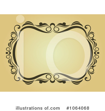 Royalty-Free (RF) Vintage Frame Clipart Illustration by Vector Tradition SM - Stock Sample #1064068