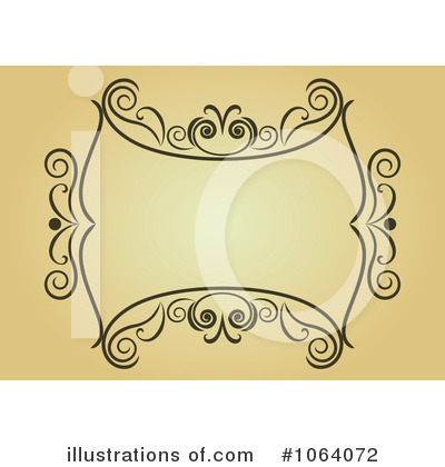 Royalty-Free (RF) Vintage Frame Clipart Illustration by Vector Tradition SM - Stock Sample #1064072