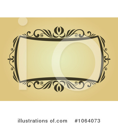 Royalty-Free (RF) Vintage Frame Clipart Illustration by Vector Tradition SM - Stock Sample #1064073