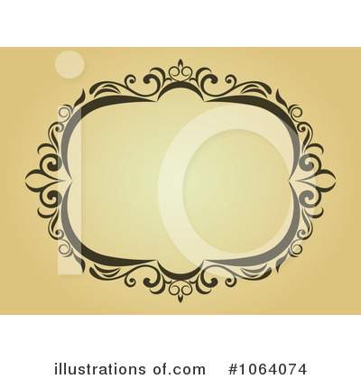 Royalty-Free (RF) Vintage Frame Clipart Illustration by Vector Tradition SM - Stock Sample #1064074