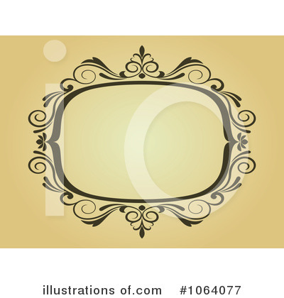 Royalty-Free (RF) Vintage Frame Clipart Illustration by Vector Tradition SM - Stock Sample #1064077