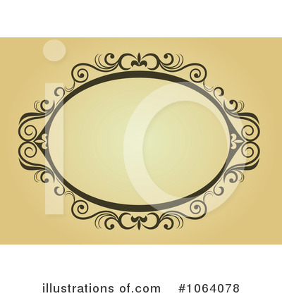 Royalty-Free (RF) Vintage Frame Clipart Illustration by Vector Tradition SM - Stock Sample #1064078