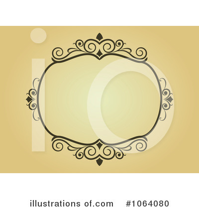 Royalty-Free (RF) Vintage Frame Clipart Illustration by Vector Tradition SM - Stock Sample #1064080