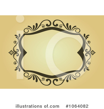 Royalty-Free (RF) Vintage Frame Clipart Illustration by Vector Tradition SM - Stock Sample #1064082