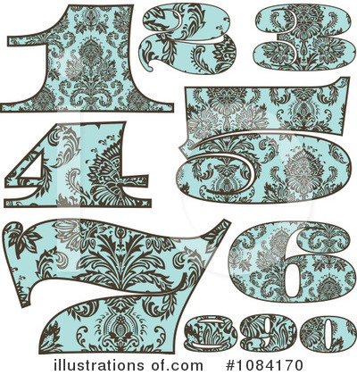 Royalty-Free (RF) Vintage Numbers Clipart Illustration by BestVector - Stock Sample #1084170