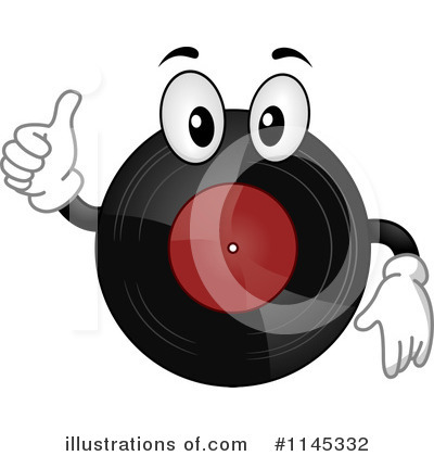 Royalty-Free (RF) Vinyl Record Clipart Illustration by BNP Design Studio - Stock Sample #1145332
