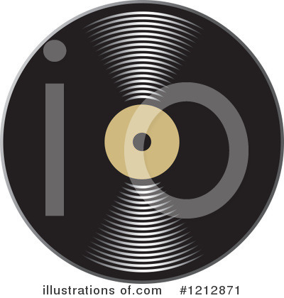 Royalty-Free (RF) Vinyl Record Clipart Illustration by Lal Perera - Stock Sample #1212871