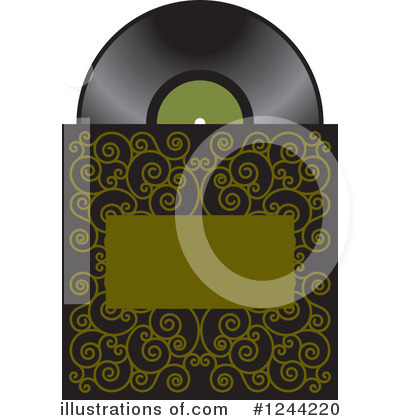 Royalty-Free (RF) Vinyl Record Clipart Illustration by Lal Perera - Stock Sample #1244220