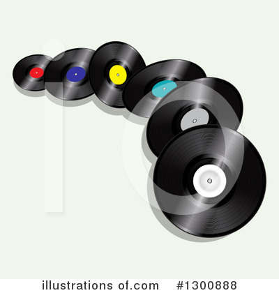 Vinyl Records Clipart #1300888 by elaineitalia