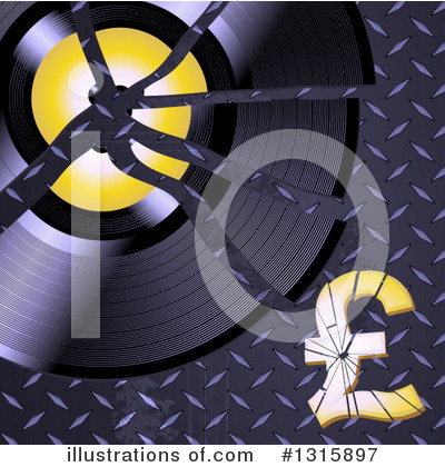 Royalty-Free (RF) Vinyl Record Clipart Illustration by elaineitalia - Stock Sample #1315897