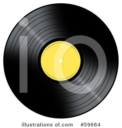 Royalty-Free (RF) Vinyl Record Clipart Illustration by oboy - Stock Sample #59664