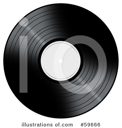 Royalty-Free (RF) Vinyl Record Clipart Illustration by oboy - Stock Sample #59666