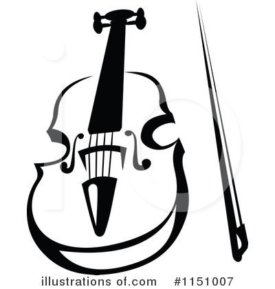 Royalty-Free (RF) Violin Clipart Illustration by Vector Tradition SM - Stock Sample #1151007