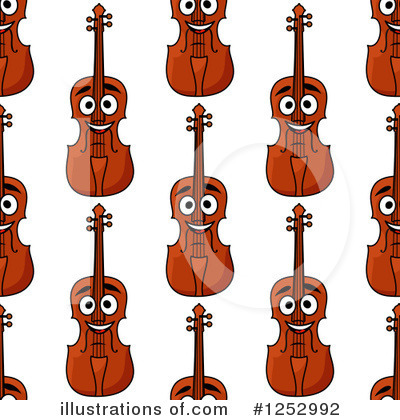 Royalty-Free (RF) Violin Clipart Illustration by Vector Tradition SM - Stock Sample #1252992