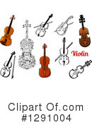 Violin Clipart #1291004 by Vector Tradition SM