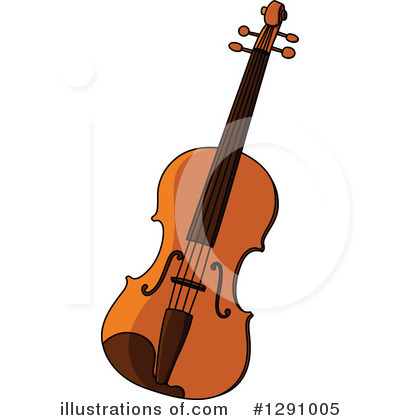 Royalty-Free (RF) Violin Clipart Illustration by Vector Tradition SM - Stock Sample #1291005