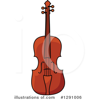 Royalty-Free (RF) Violin Clipart Illustration by Vector Tradition SM - Stock Sample #1291006