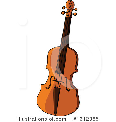 Royalty-Free (RF) Violin Clipart Illustration by Vector Tradition SM - Stock Sample #1312085