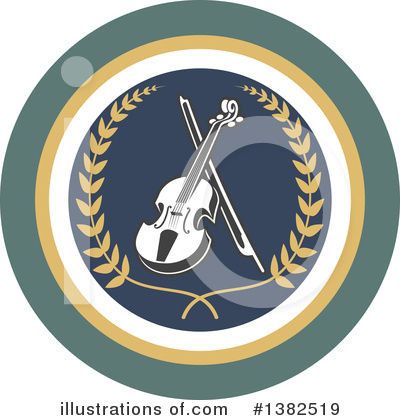 Royalty-Free (RF) Violin Clipart Illustration by Vector Tradition SM - Stock Sample #1382519