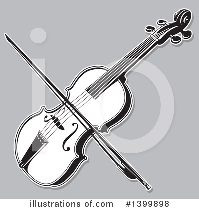 Royalty-Free (RF) Violin Clipart Illustration by Any Vector - Stock Sample #1399898