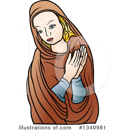Royalty-Free (RF) Virgin Mary Clipart Illustration by dero - Stock Sample #1340981