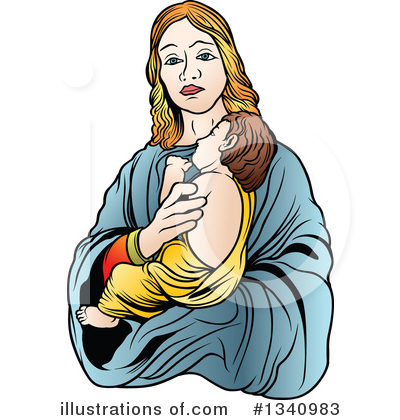 Royalty-Free (RF) Virgin Mary Clipart Illustration by dero - Stock Sample #1340983