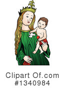 Virgin Mary Clipart #1340984 by dero