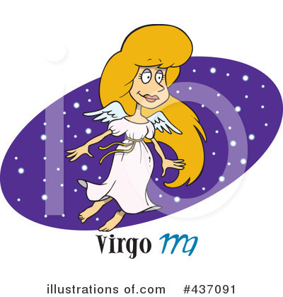Royalty-Free (RF) Virgo Clipart Illustration by toonaday - Stock Sample #437091