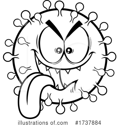Royalty-Free (RF) Virus Clipart Illustration by Hit Toon - Stock Sample #1737884