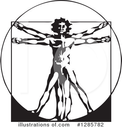 Royalty-Free (RF) Vitruvian Man Clipart Illustration by xunantunich - Stock Sample #1285782