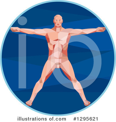 Royalty-Free (RF) Vitruvian Man Clipart Illustration by patrimonio - Stock Sample #1295621