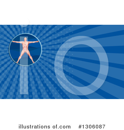 Royalty-Free (RF) Vitruvian Man Clipart Illustration by patrimonio - Stock Sample #1306087