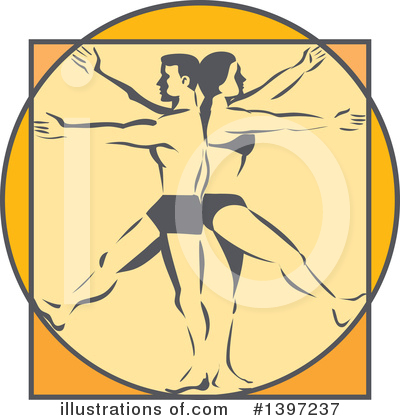 Vitruvian Man Clipart #1397237 by patrimonio