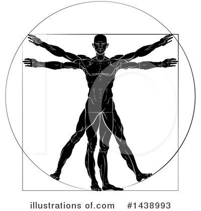 Royalty-Free (RF) Vitruvian Man Clipart Illustration by AtStockIllustration - Stock Sample #1438993