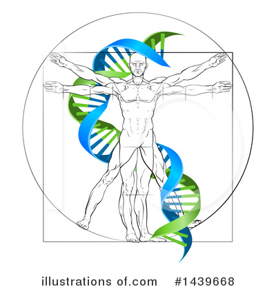 Vitruvian Man Clipart #1439668 by AtStockIllustration