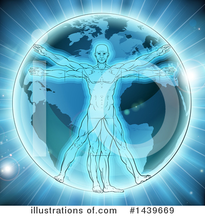 Royalty-Free (RF) Vitruvian Man Clipart Illustration by AtStockIllustration - Stock Sample #1439669