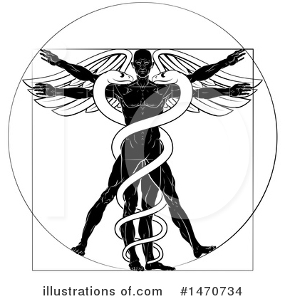Royalty-Free (RF) Vitruvian Man Clipart Illustration by AtStockIllustration - Stock Sample #1470734