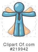 Vitruvian Man Clipart #219942 by Leo Blanchette
