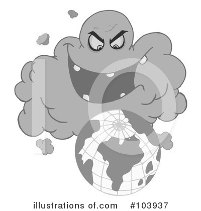 Royalty-Free (RF) Volcanic Ash Cloud Clipart Illustration by Hit Toon - Stock Sample #103937