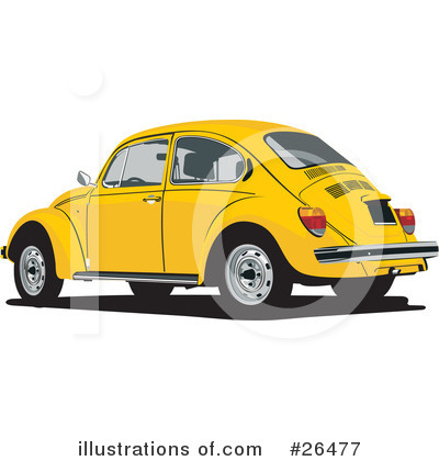 Royalty-Free (RF) Volkswagen Clipart Illustration by David Rey - Stock Sample #26477