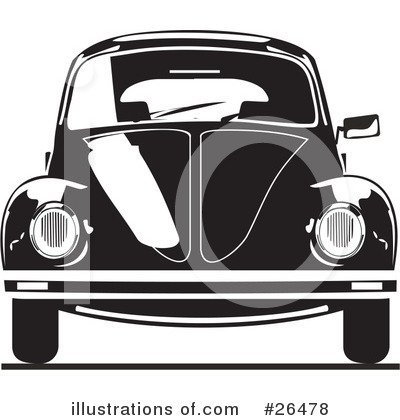 Royalty-Free (RF) Volkswagen Clipart Illustration by David Rey - Stock Sample #26478