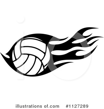 Royalty-Free (RF) Volleyball Clipart Illustration by Vector Tradition SM - Stock Sample #1127289