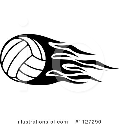 Royalty-Free (RF) Volleyball Clipart Illustration by Vector Tradition SM - Stock Sample #1127290