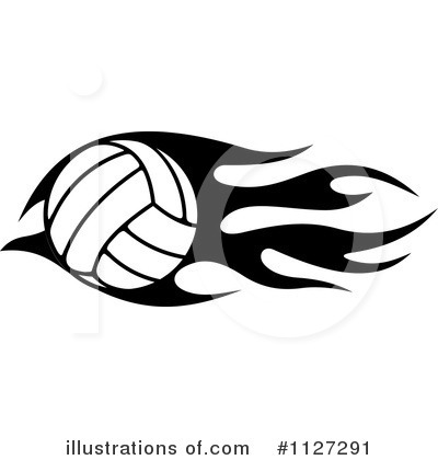 Royalty-Free (RF) Volleyball Clipart Illustration by Vector Tradition SM - Stock Sample #1127291