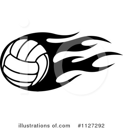 Royalty-Free (RF) Volleyball Clipart Illustration by Vector Tradition SM - Stock Sample #1127292